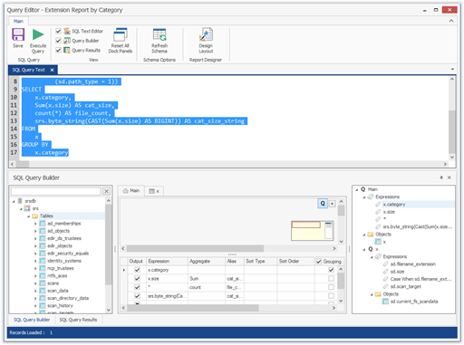Custom Query with SQL Editor in Report Designer